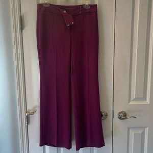 White House Black Market Purple Pant Sz 2R